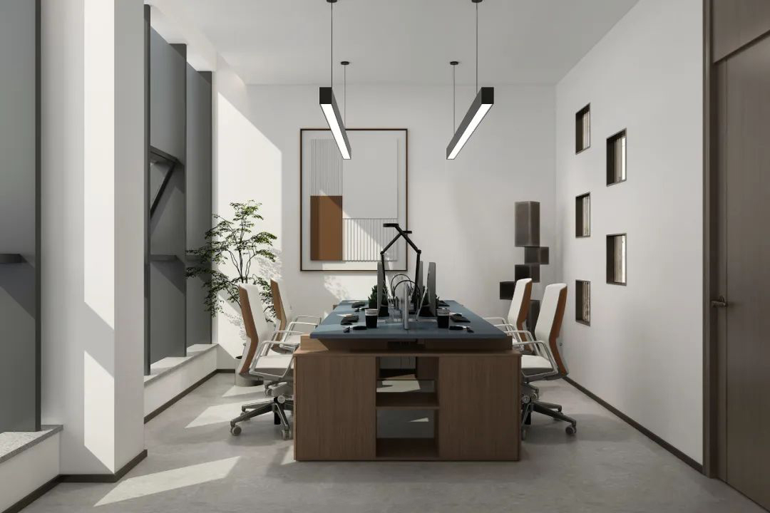 200平现代简约办公室装修设计-办公区